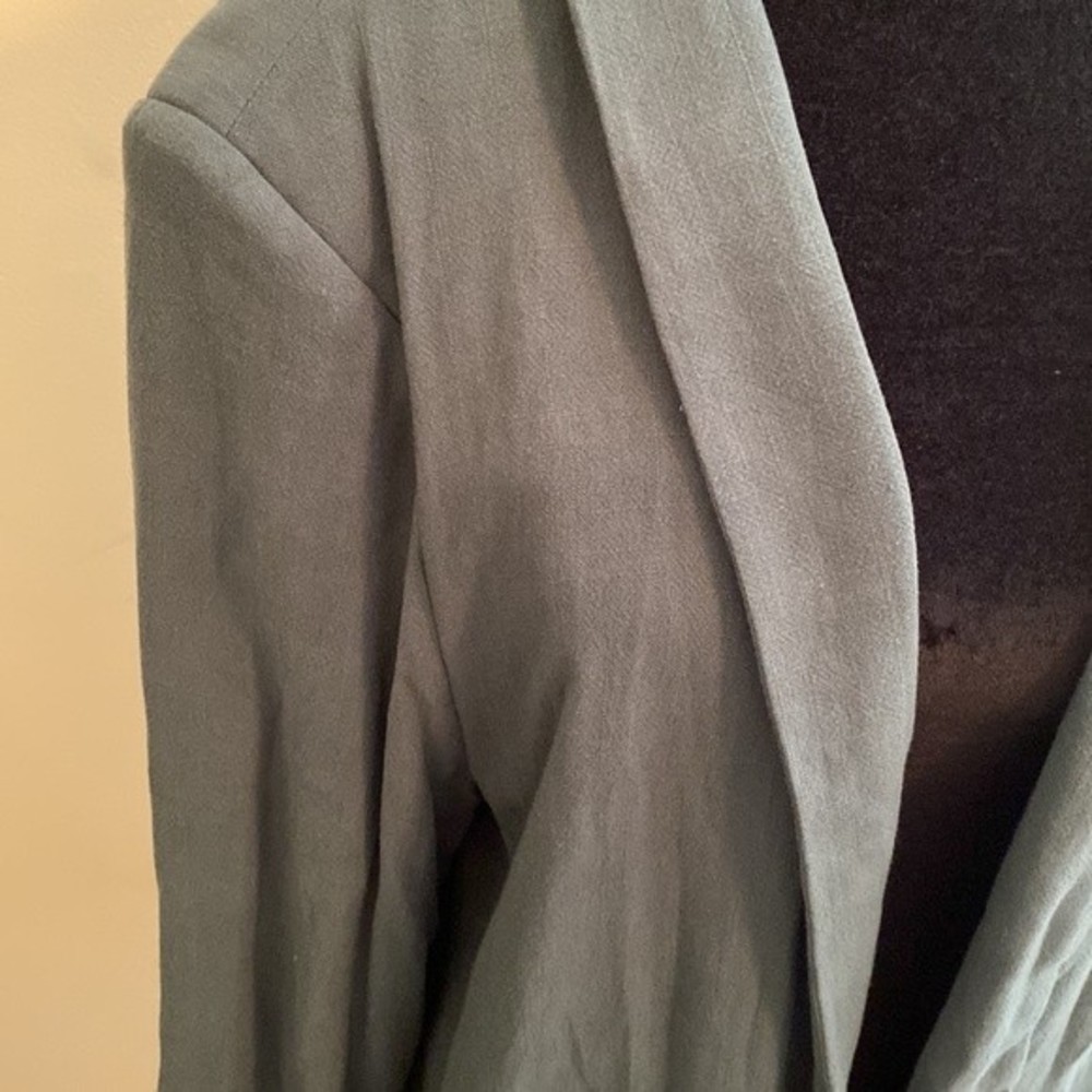 Entro - Solid Blazer Jacket With Shirred Sleeves … - image 3